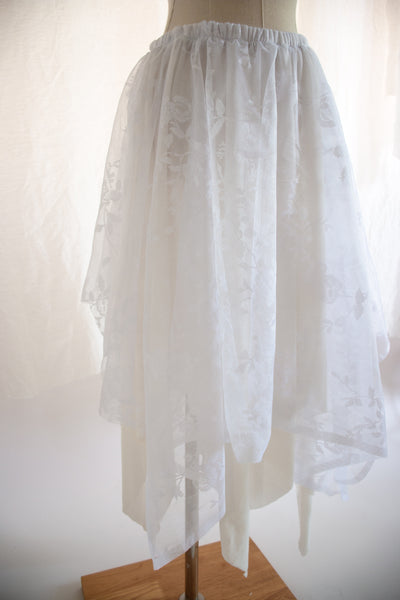 White Lace Fairy Skirt - Small to Medium