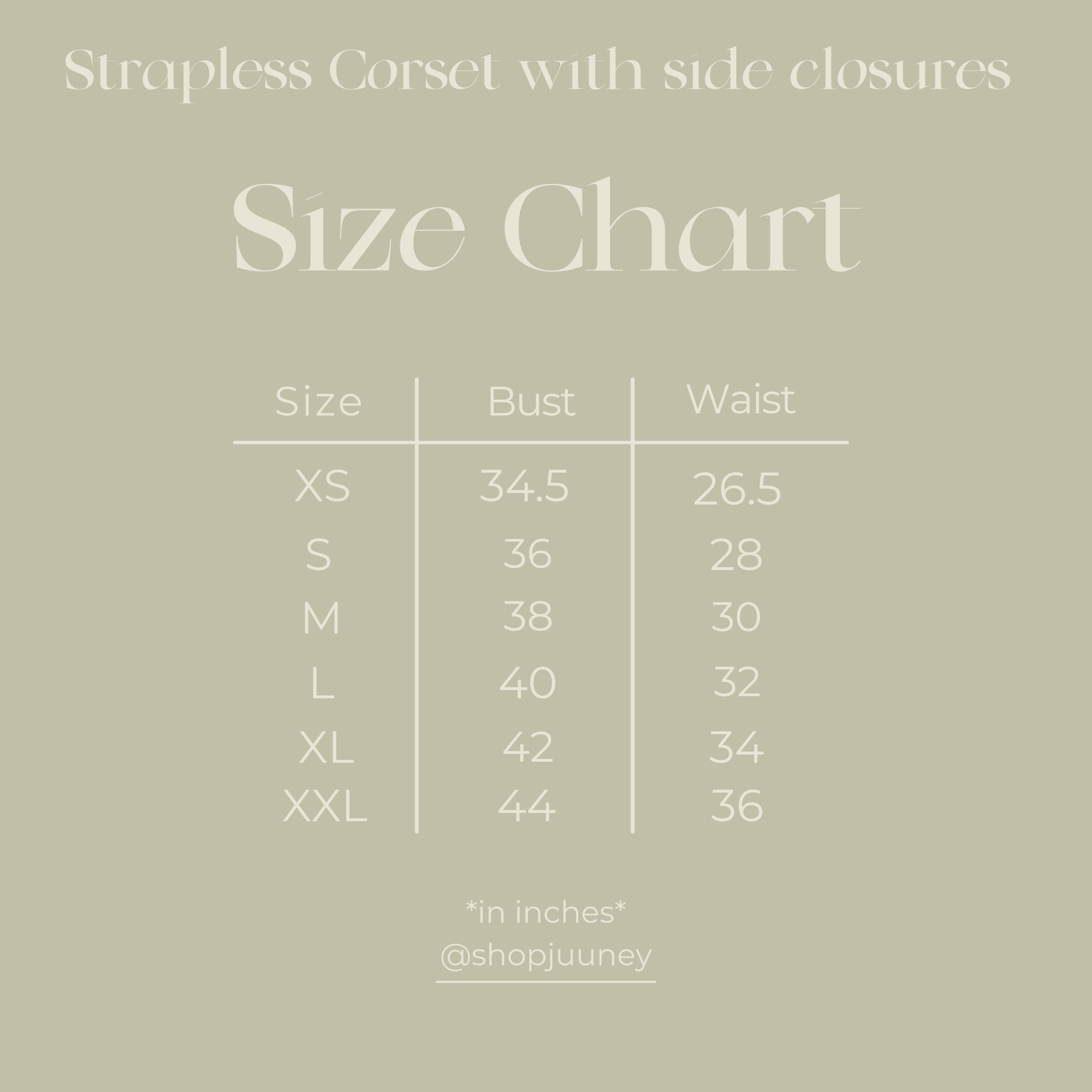Strapless Corset with Side Closures - Cherub