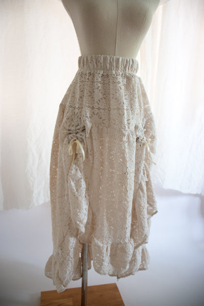 Off White Lace Fairy Skirt - Medium to Large