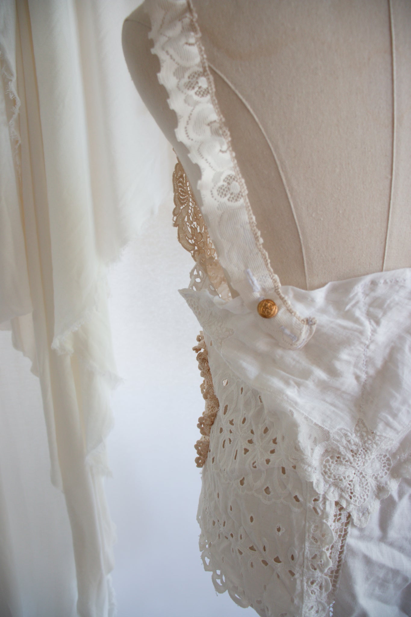 Upcycled Doily Tank Top - Large to Extra Large