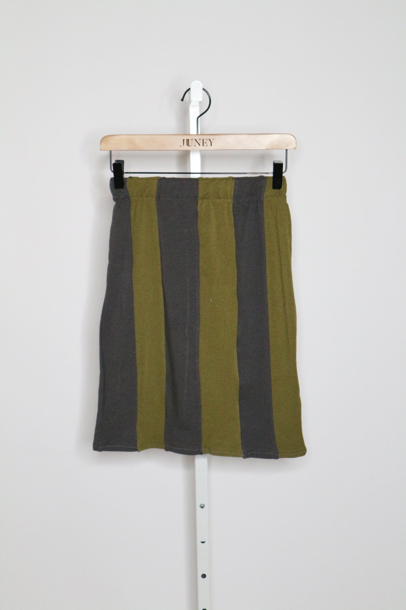 Patchwork Skirt - Medium (Green & Charcoal)
