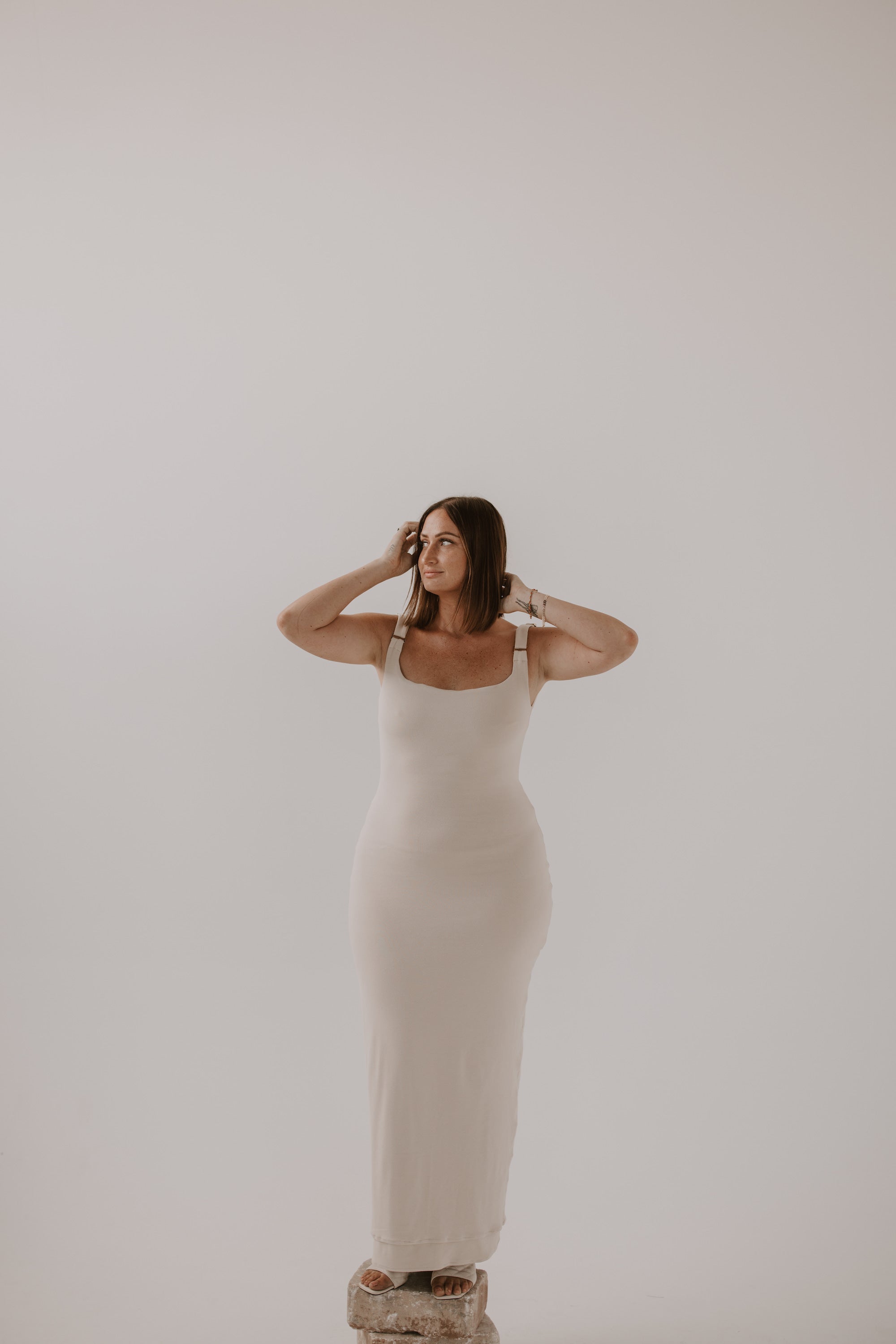 Chateau White Ruffle Maxi Dress – 12th Tribe